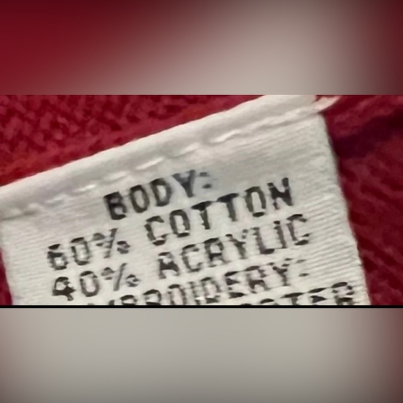 BOB MACKIE RED SWEATER with sequence (M) - Picture 5 of 6